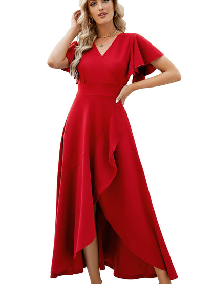 Women's Long Black Cocktail Dress