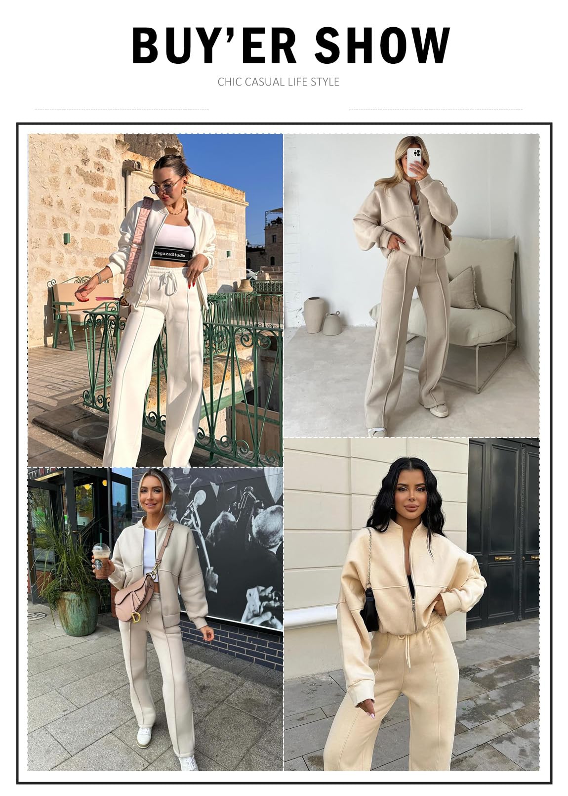 Aleumdr Women’s Fleece Sweatsuit