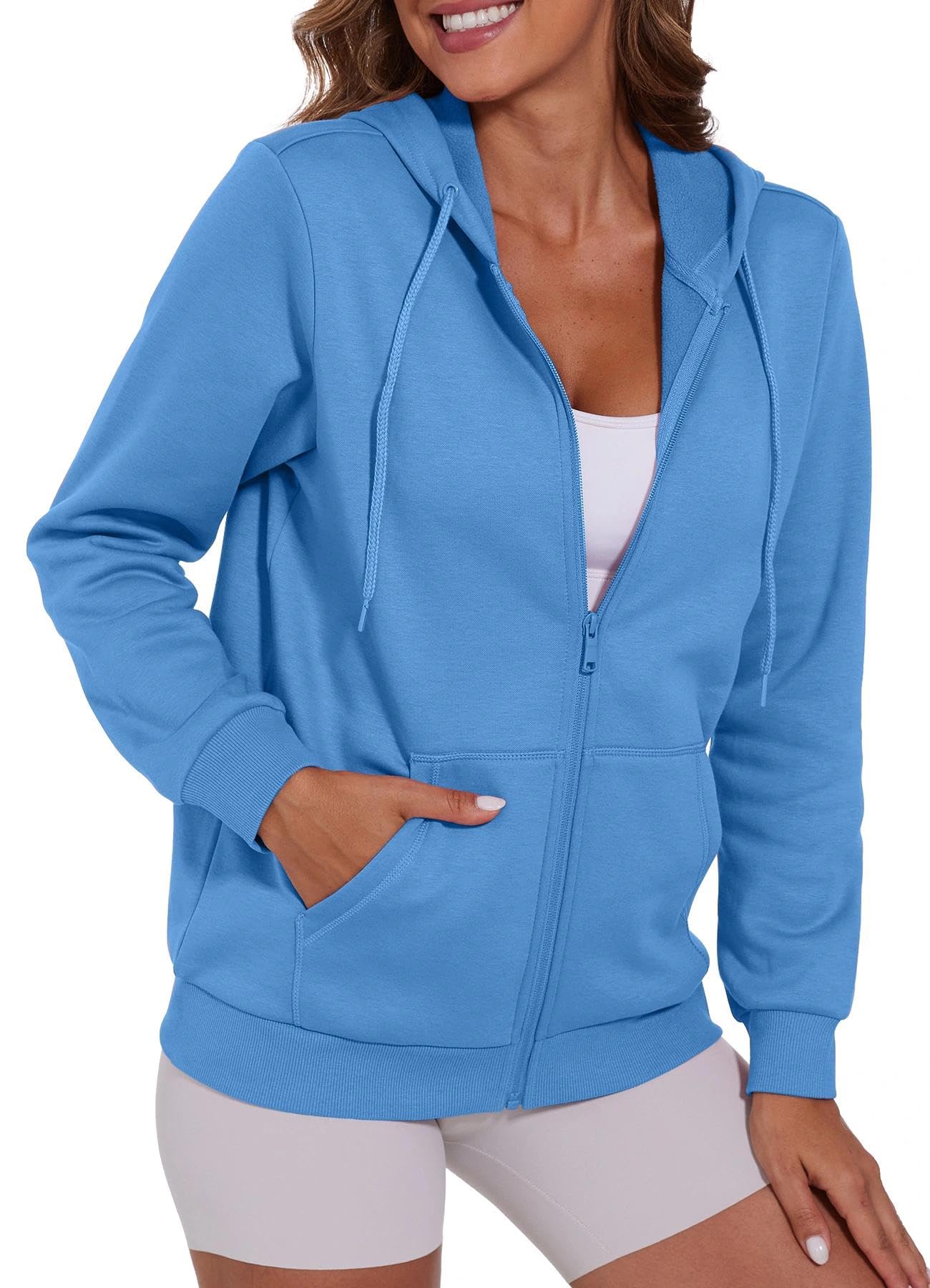 SMENG Women's Zip-Up Hoodie