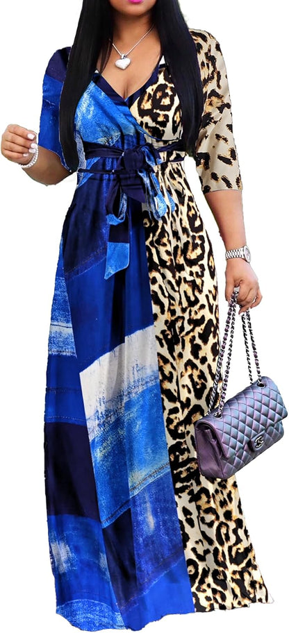 PnPednde Women's V-Neck Party Dress