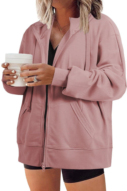 Eytino Plus Size Zip-Up Hoodie