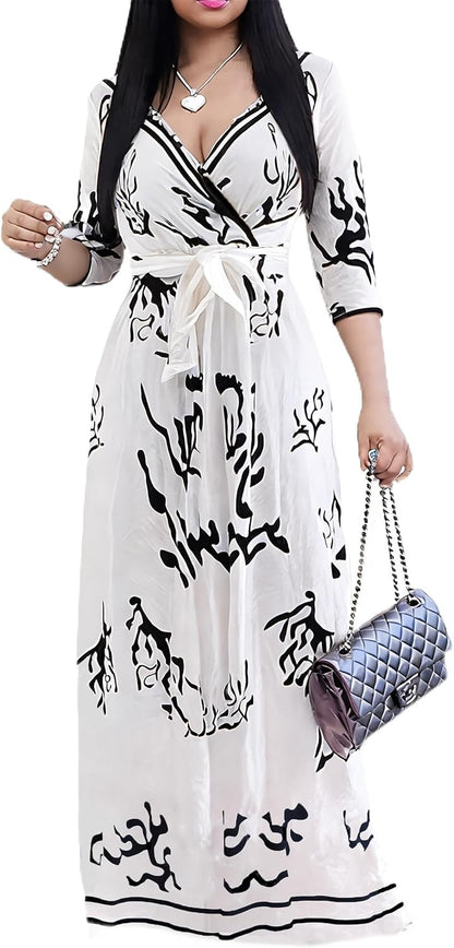 PnPednde Women's V-Neck Party Dress