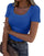 Roselux Women’s Ribbed Scoop Neck T-Shirt
