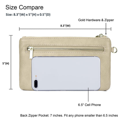 Befen Leather RFID Wristlet Wallet