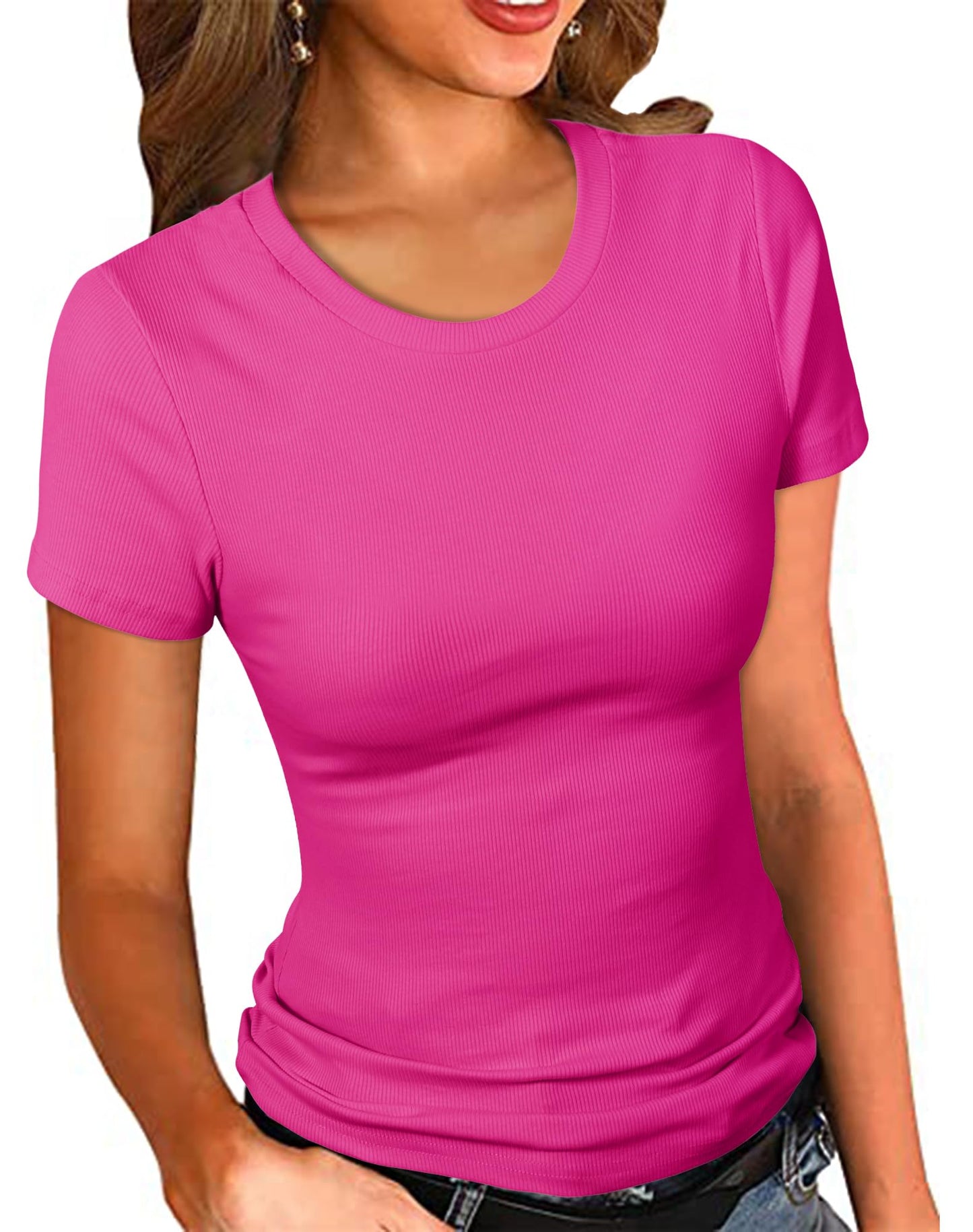PALINDA Women’s Ribbed T-Shirt
