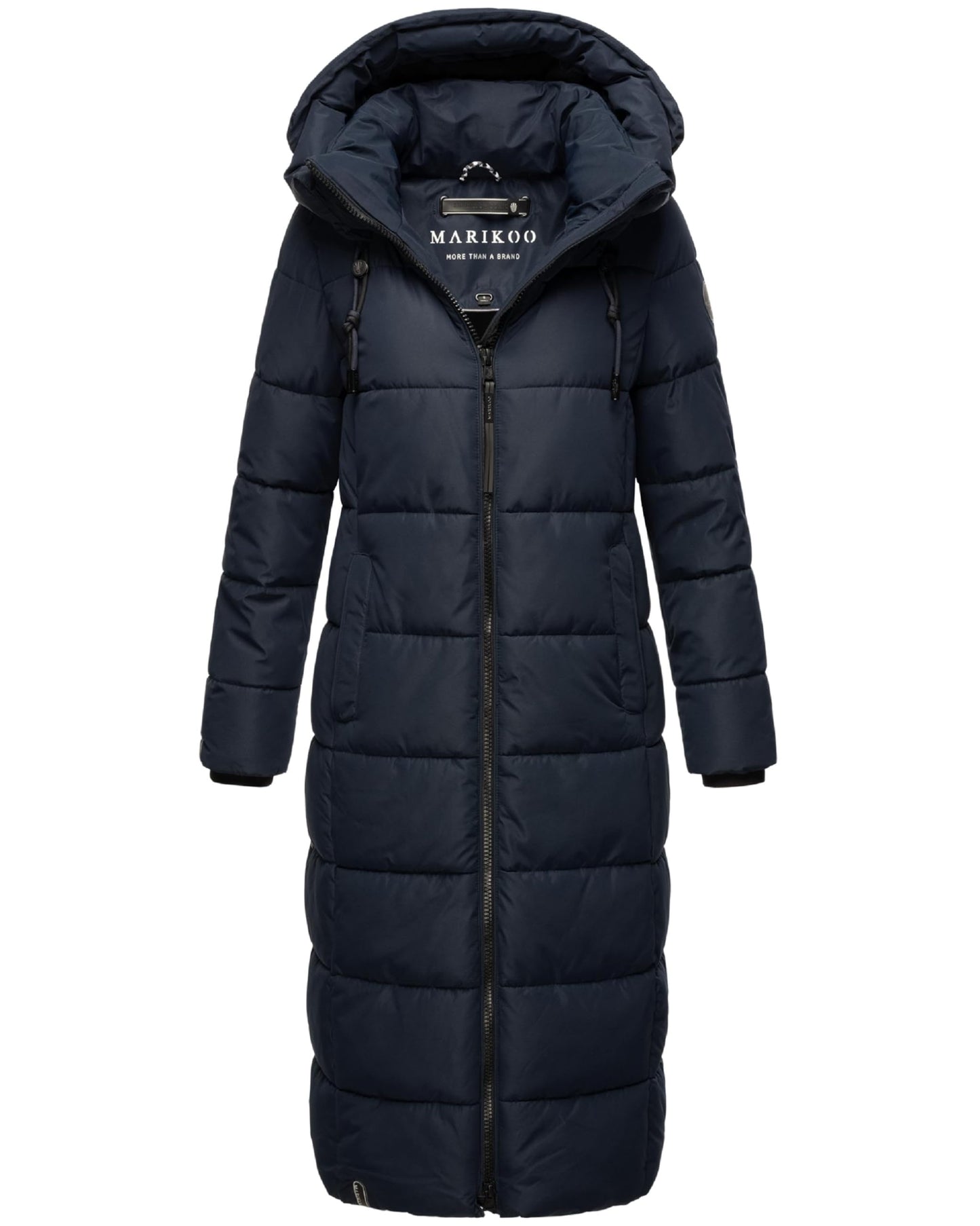 Women's Quilted Long Coat with Hood