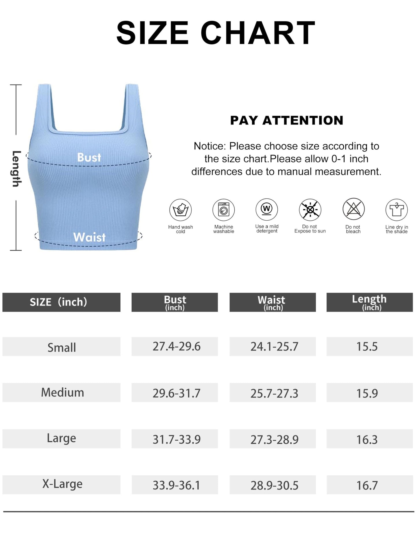 OLCHEE Women’s 3 Pack Crop Tank Tops