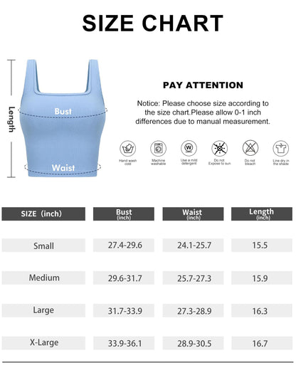 OLCHEE Women’s 3 Pack Crop Tank Tops