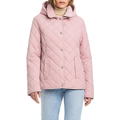 Jones New York Quilted Hooded Jacket