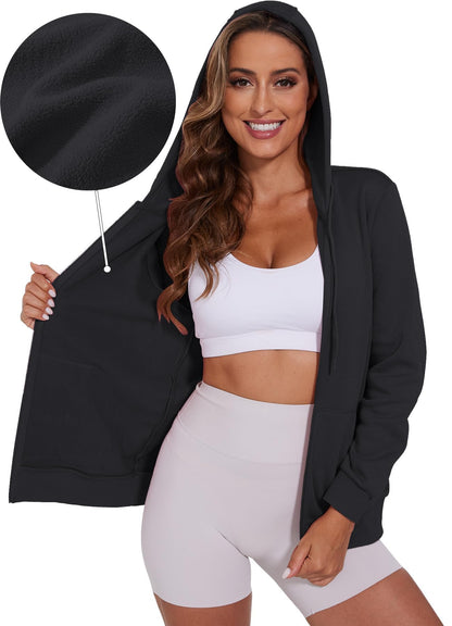 SMENG Women's Zip-Up Hoodie