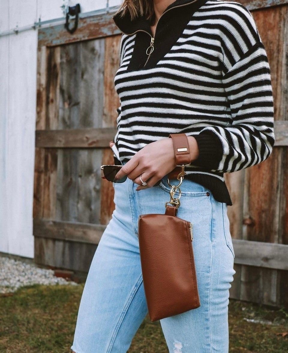 2-Piece Vegan Leather Wristlet Set