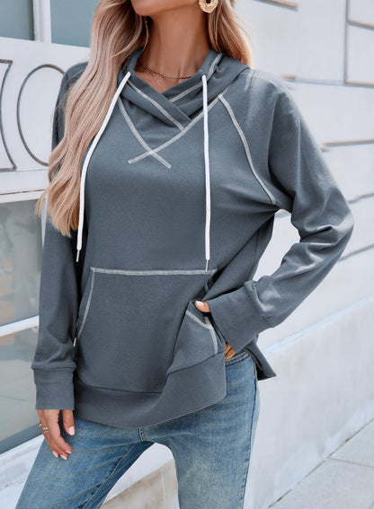 SHEWIN Women's Hooded Sweatshirt
