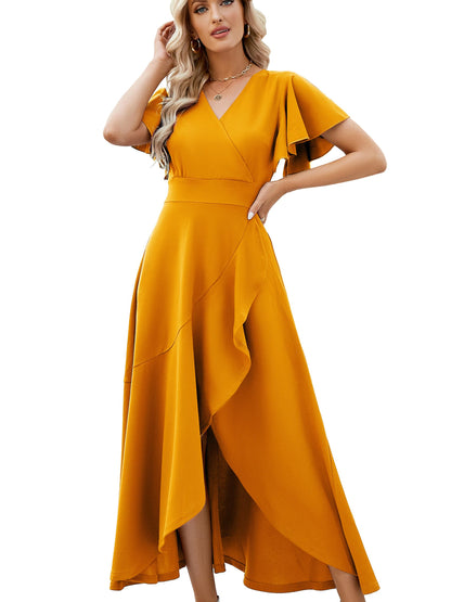 Women's Long Black Cocktail Dress