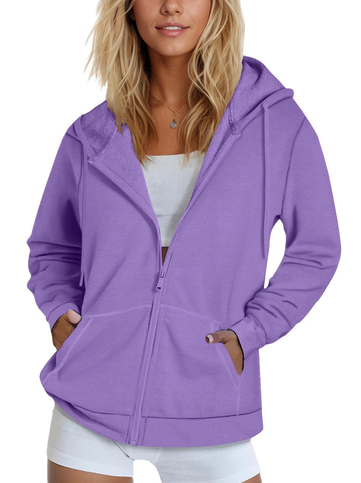 SMENG Women's Zip-Up Hoodie