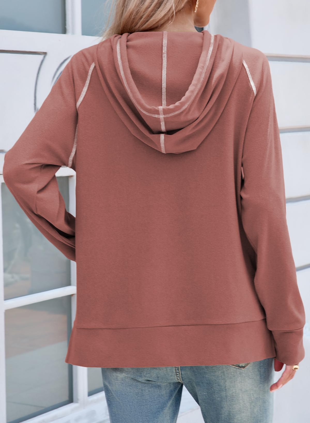 SHEWIN Women's Hooded Sweatshirt