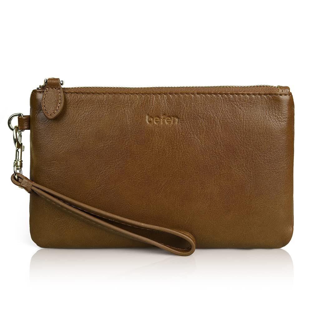Befen Leather RFID Wristlet Wallet