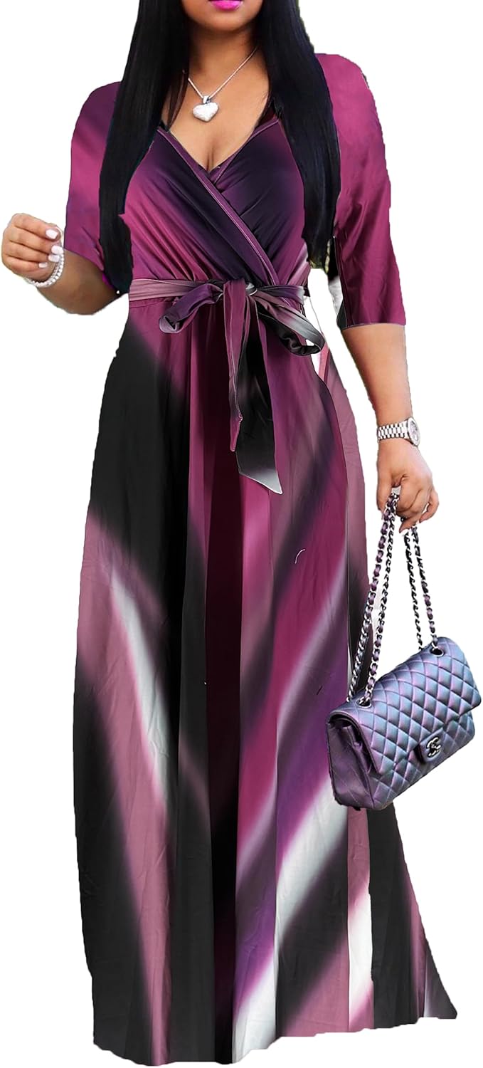 PnPednde Women's V-Neck Party Dress