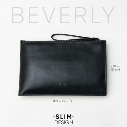 Leather RFID Wristlet Clutch
