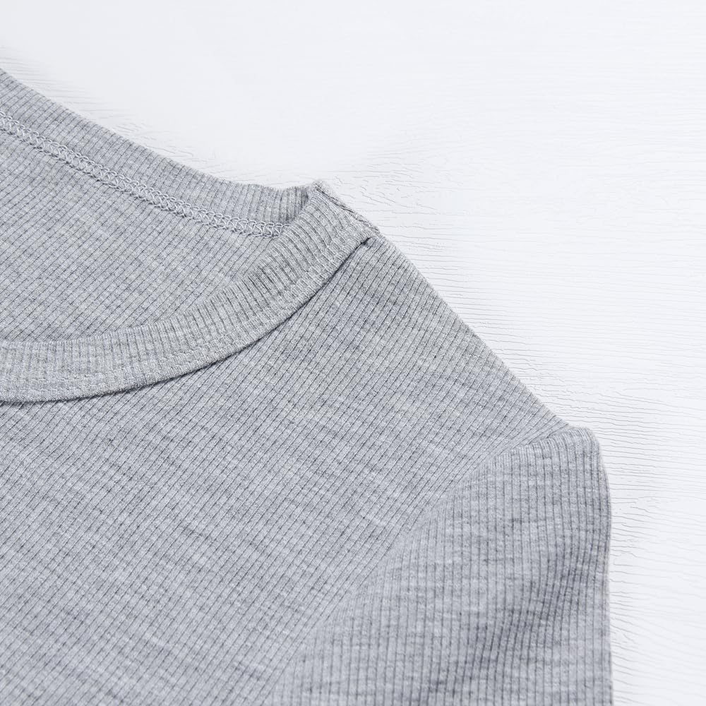 GEMBERA Women’s Ribbed Long Sleeve Top