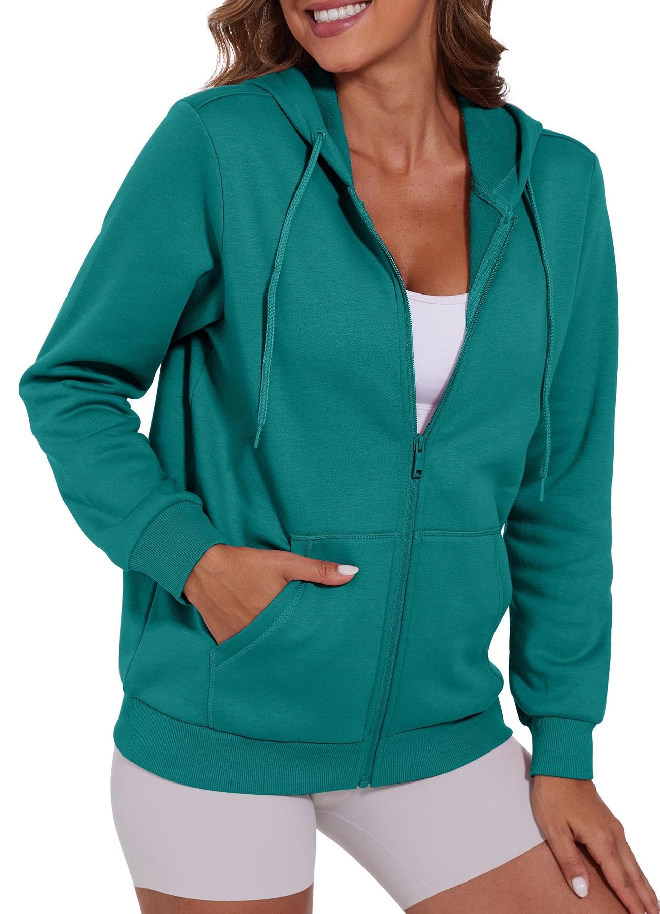 SMENG Women's Zip-Up Hoodie