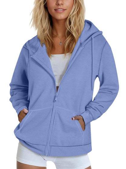 SMENG Women's Zip-Up Hoodie