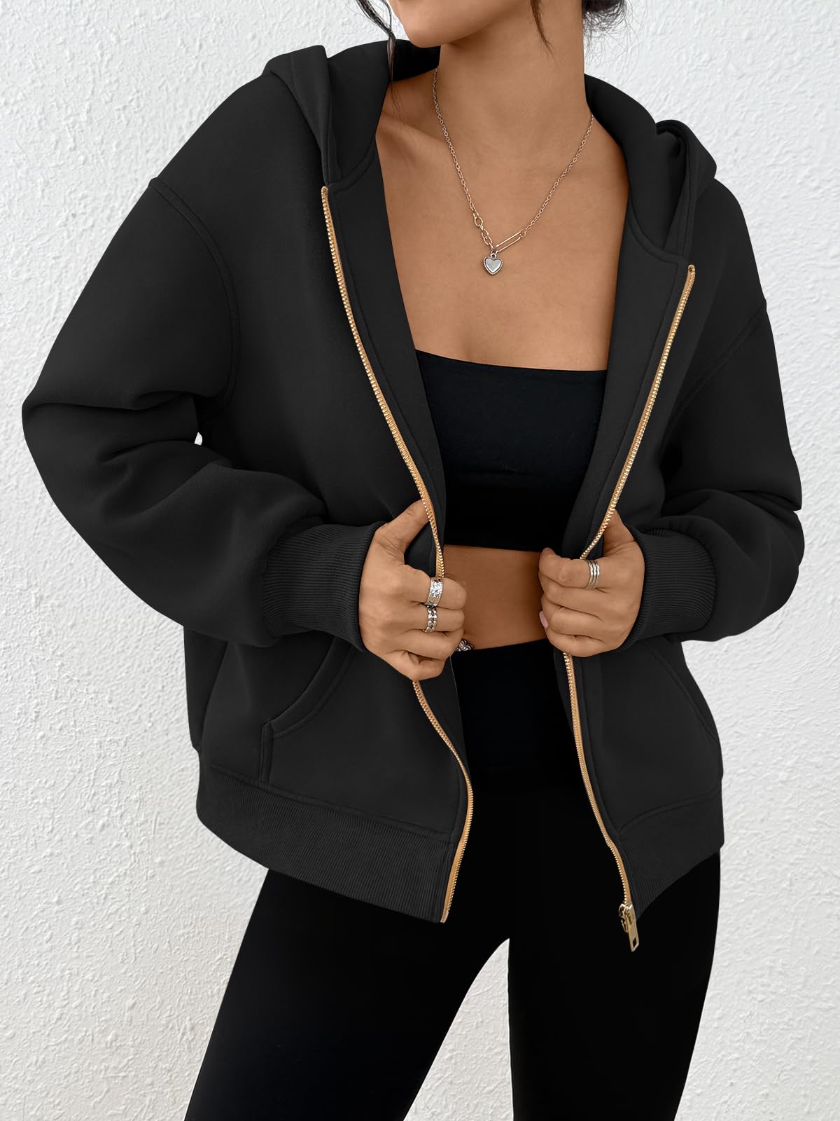 Trendy Queen Cropped Hoodie