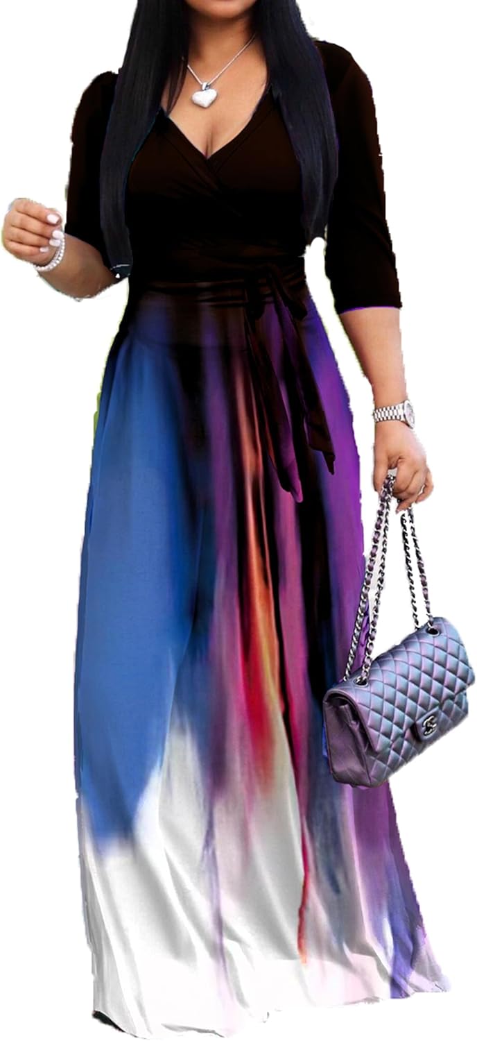 PnPednde Women's V-Neck Party Dress