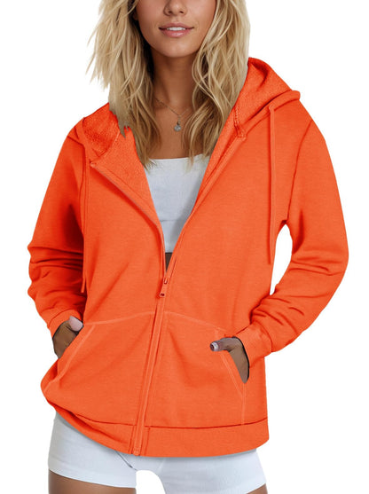 SMENG Women's Zip-Up Hoodie