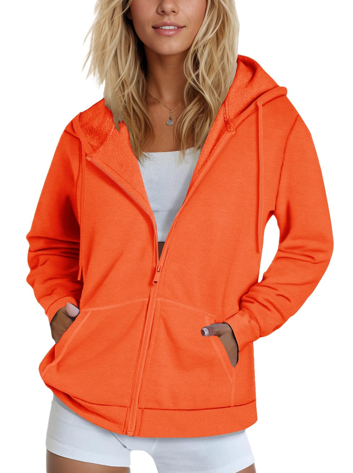 SMENG Women's Zip-Up Hoodie