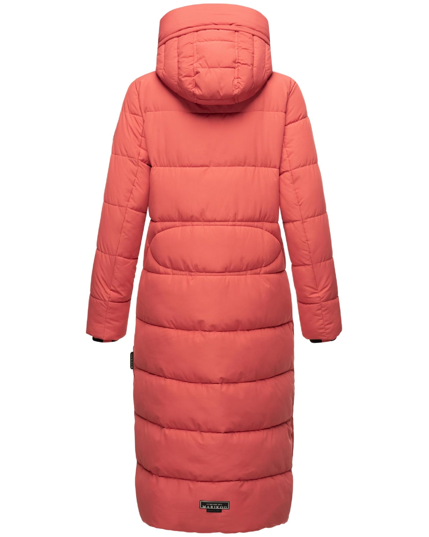 Women's Quilted Long Coat with Hood