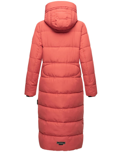Women's Quilted Long Coat with Hood
