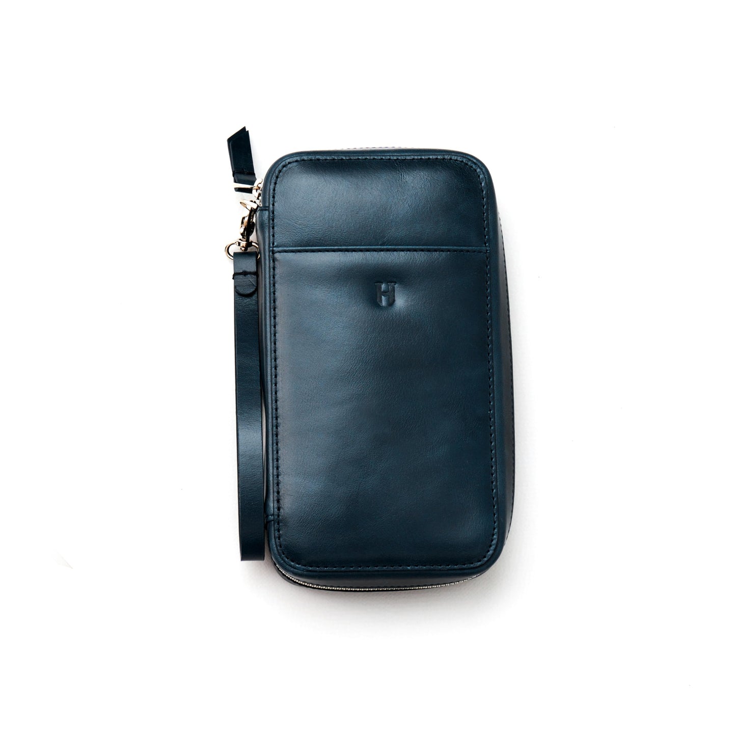 Full-Grain Leather RFID Wristlet