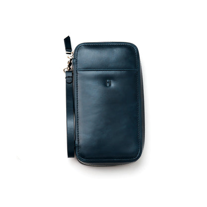Full-Grain Leather RFID Wristlet