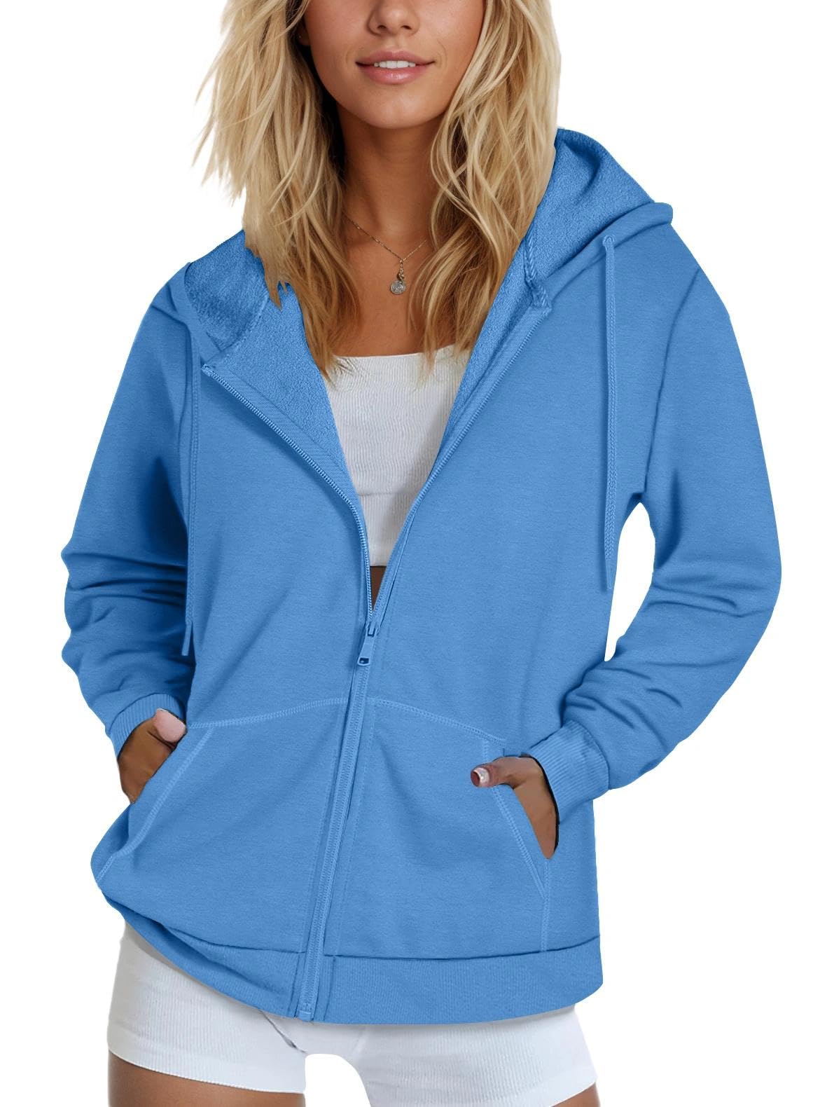 SMENG Women's Zip-Up Hoodie