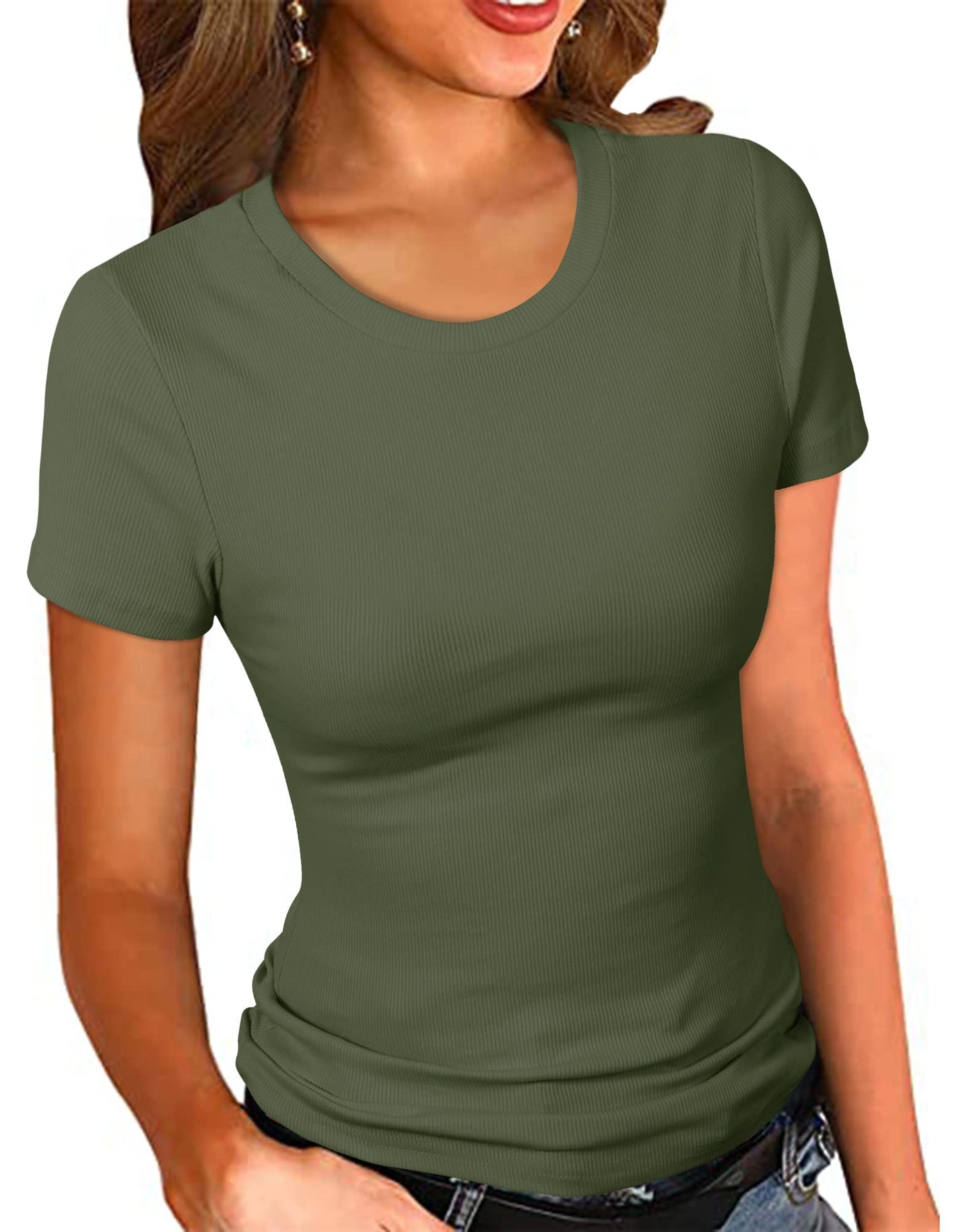 PALINDA Women’s Ribbed T-Shirt