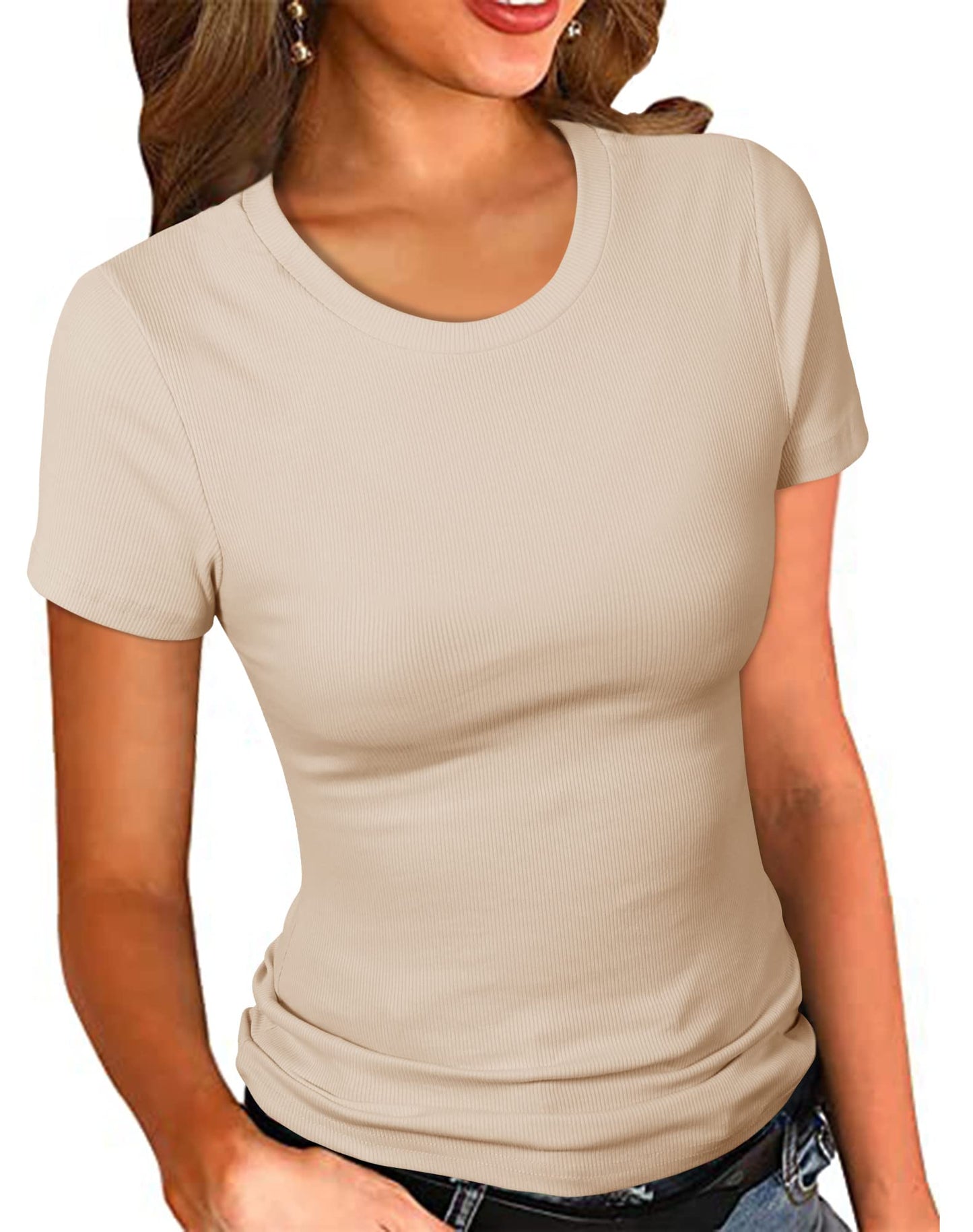 PALINDA Women’s Ribbed T-Shirt