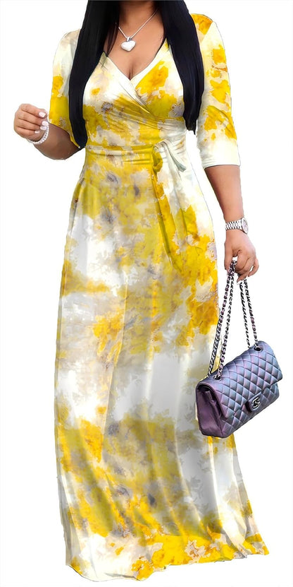 PnPednde Women's V-Neck Party Dress