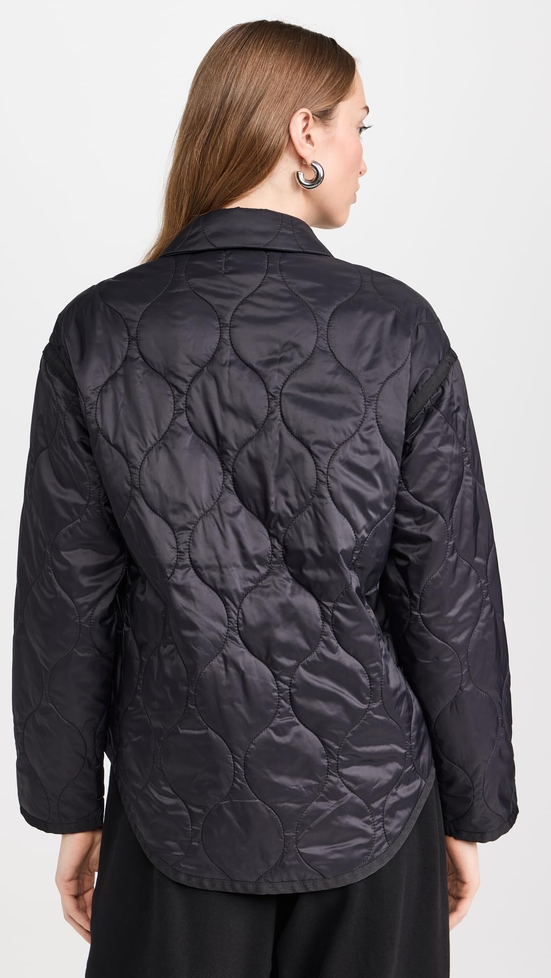time is now quilted jacket | black