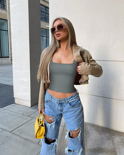 OLCHEE Women’s 3 Pack Crop Tank Tops