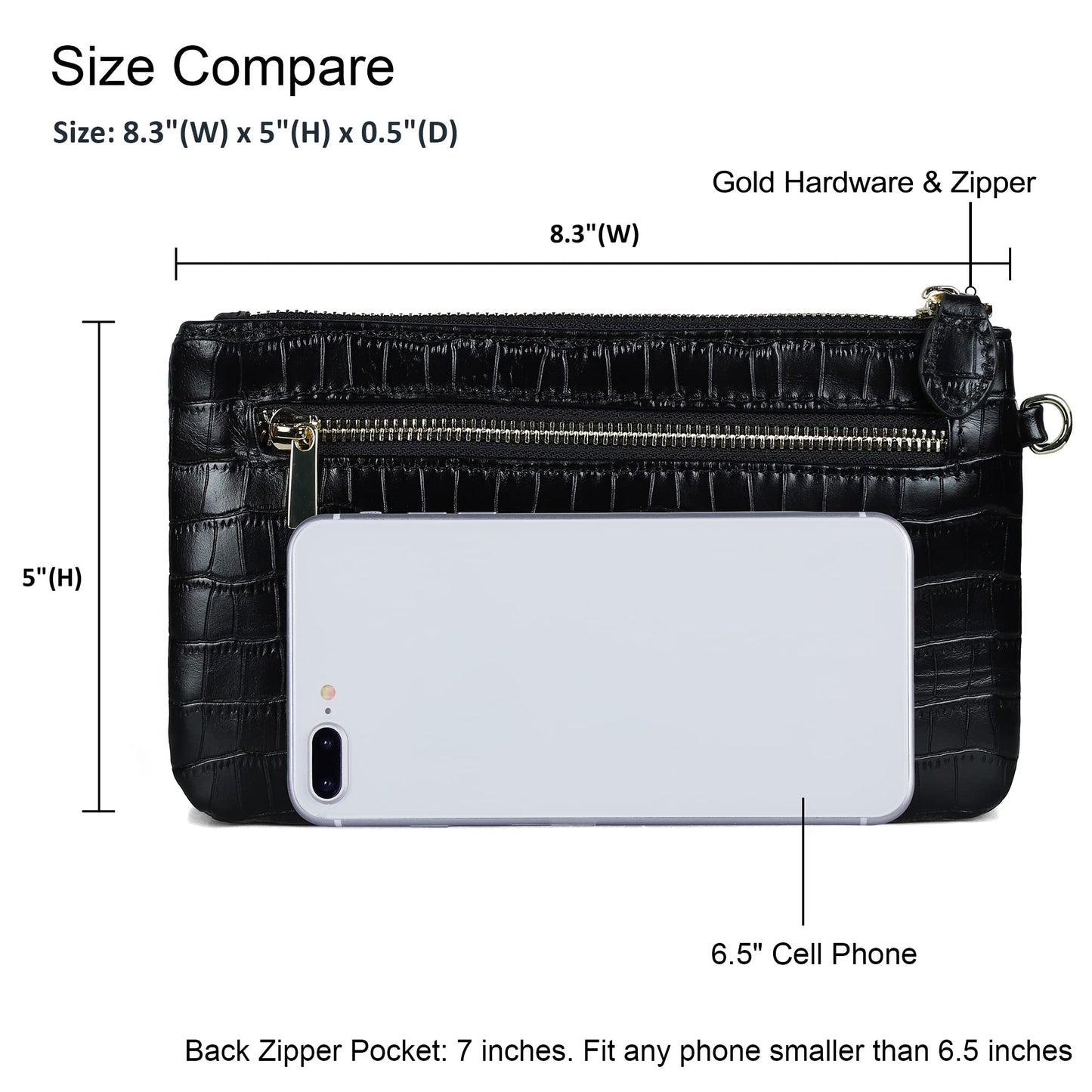 Befen Leather RFID Wristlet Wallet