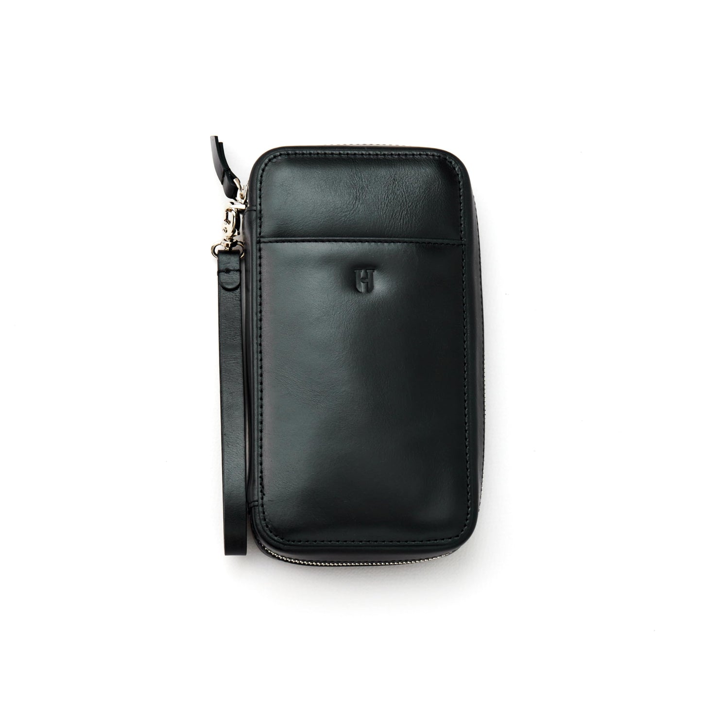 Full-Grain Leather RFID Wristlet