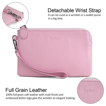 Befen Leather RFID Wristlet Wallet