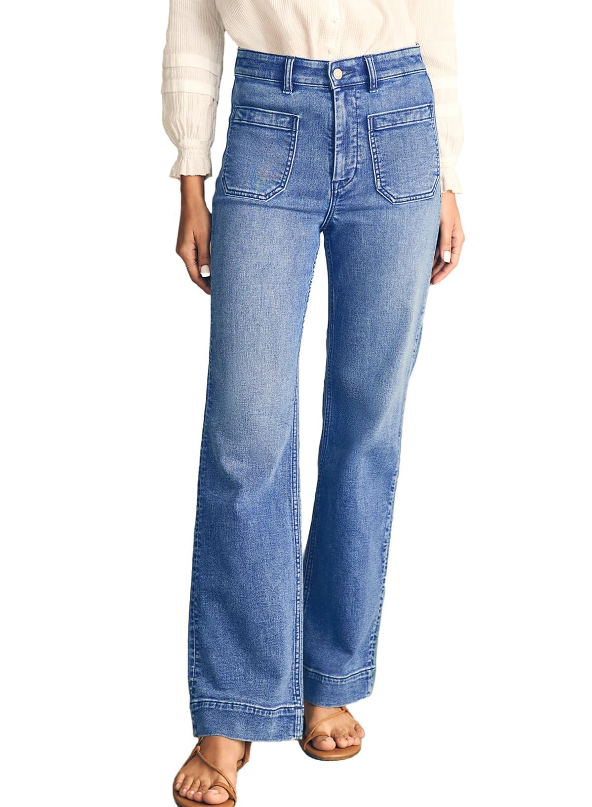 Astylish Women's Wide Leg Jeans