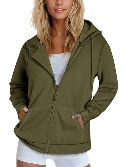 SMENG Women's Zip-Up Hoodie