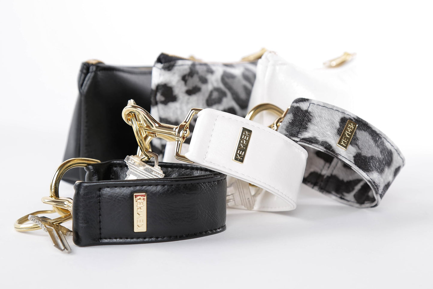 2-Piece Vegan Leather Wristlet Set