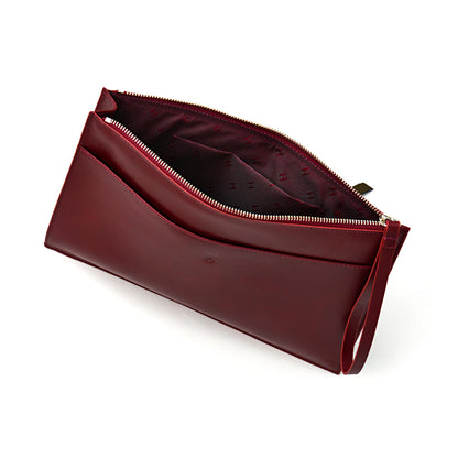 Leather RFID Wristlet Clutch