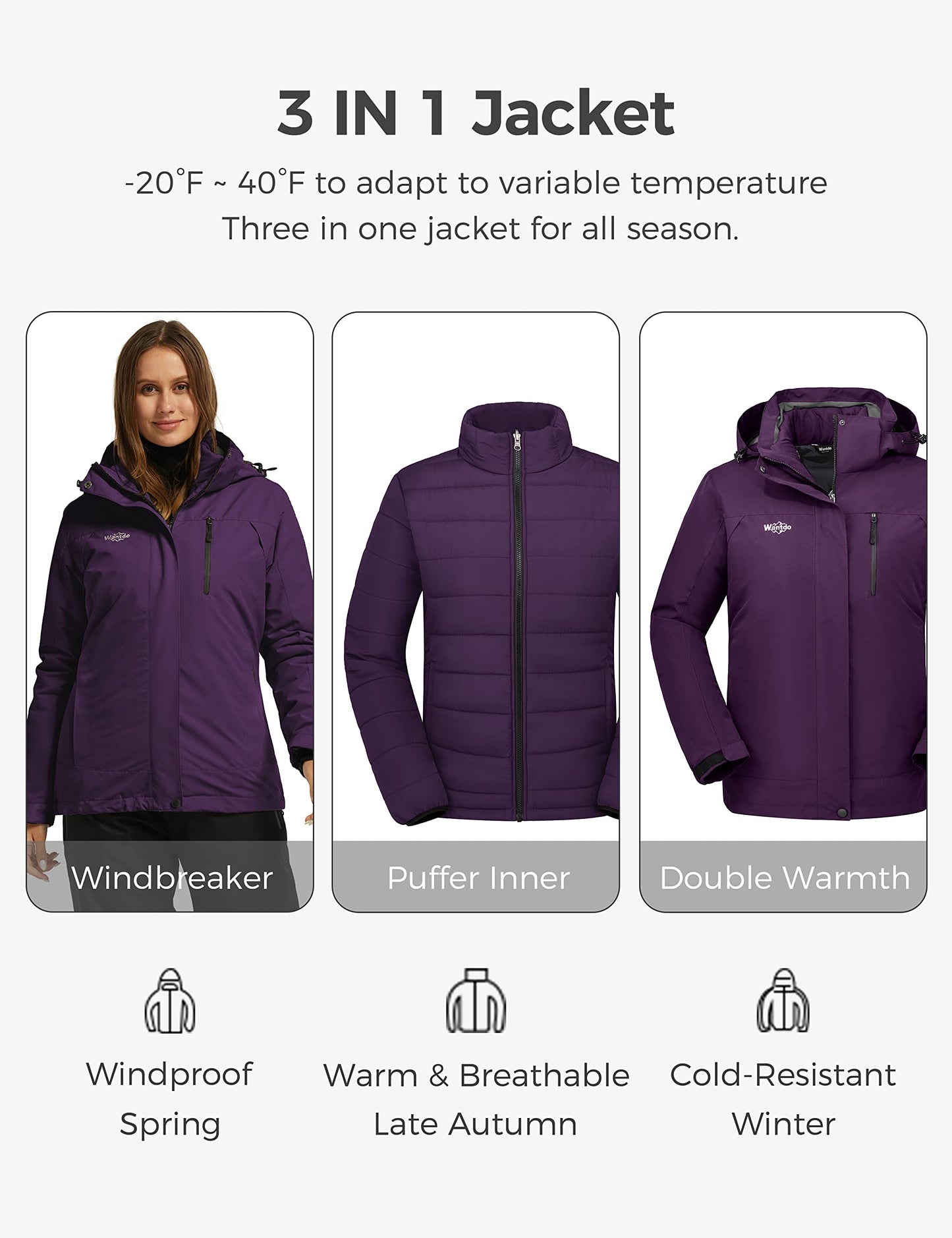Women's 3-in-1 Ski Jacket
