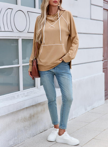 SHEWIN Women's Hooded Sweatshirt