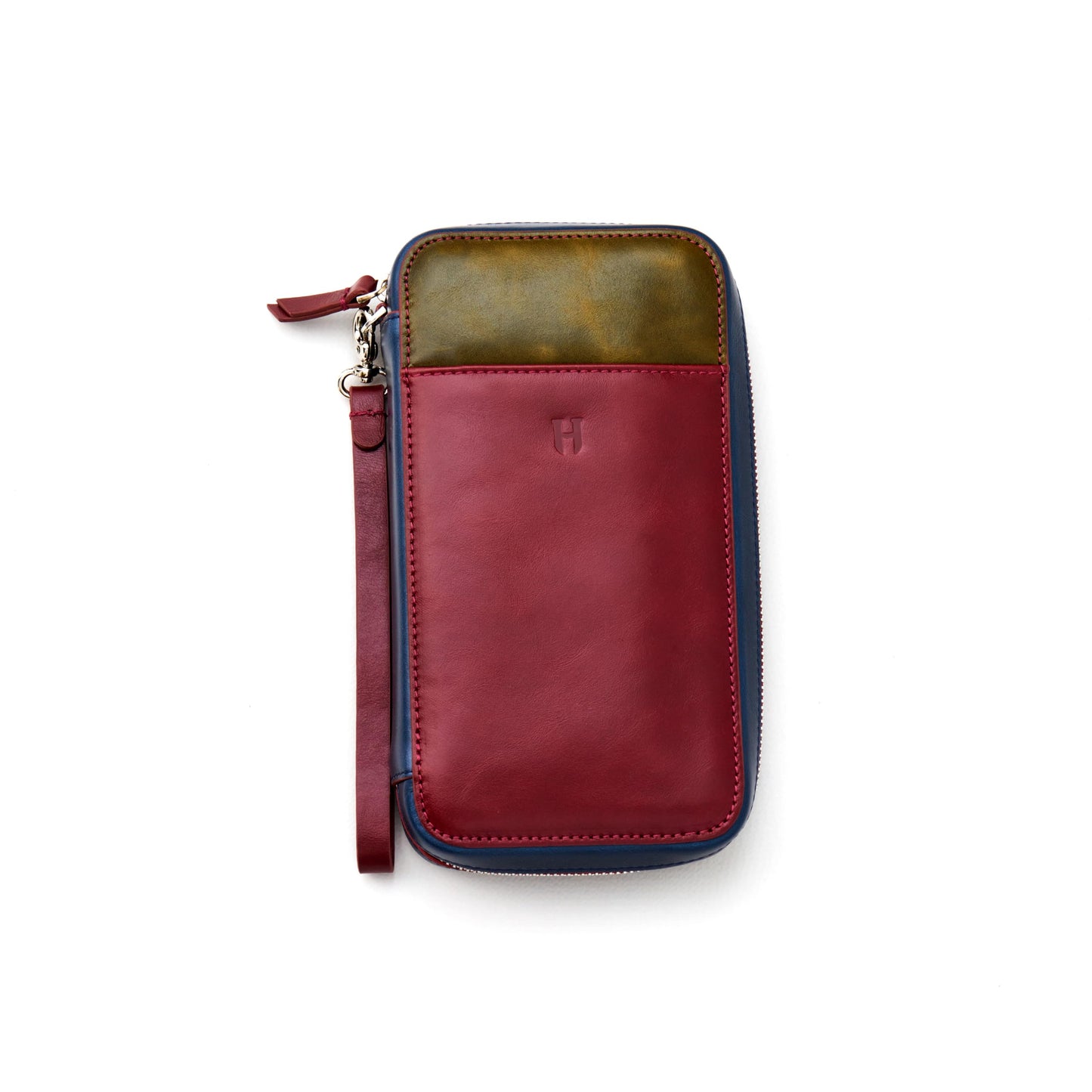 Full-Grain Leather RFID Wristlet