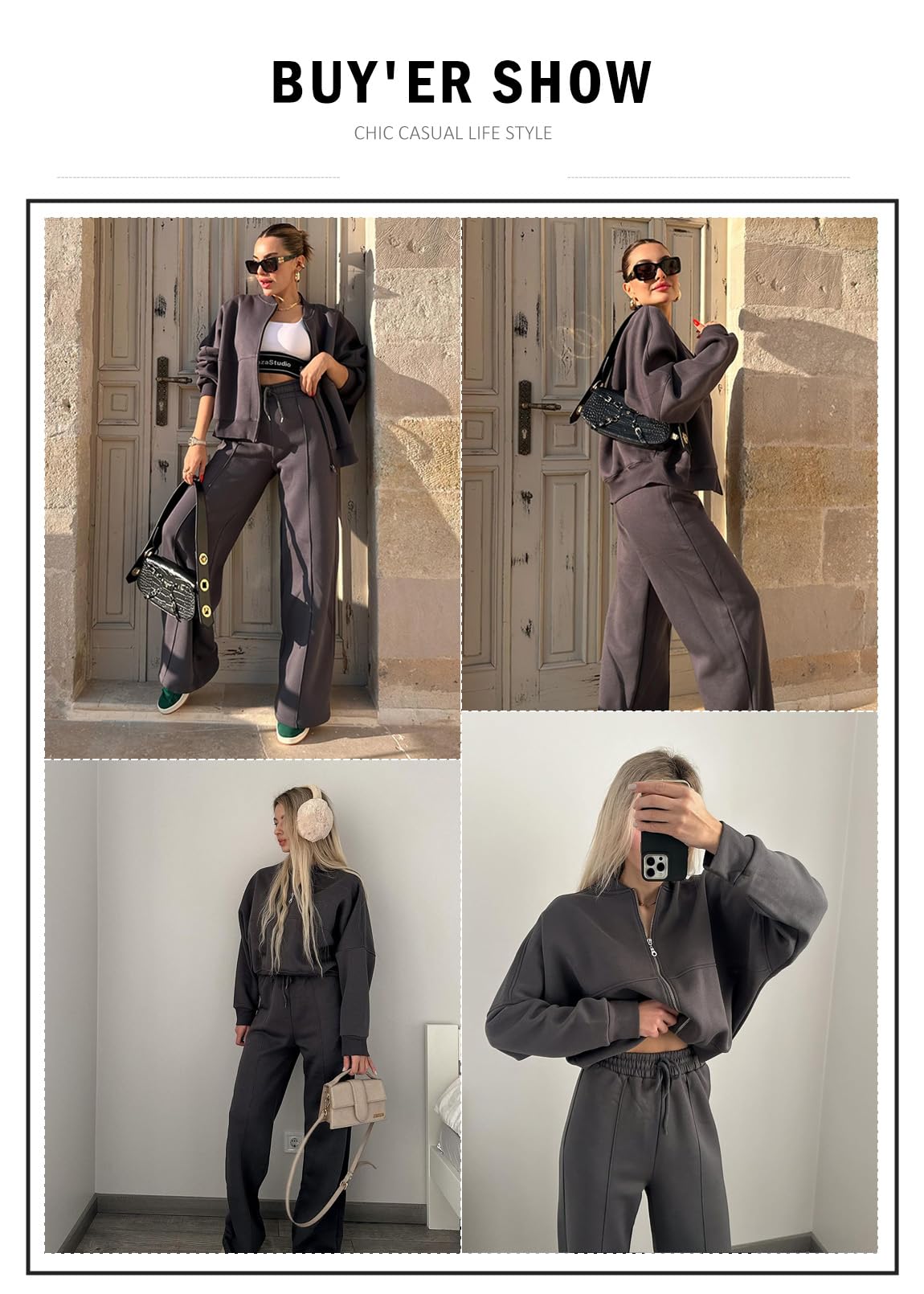 Aleumdr Women’s Fleece Sweatsuit